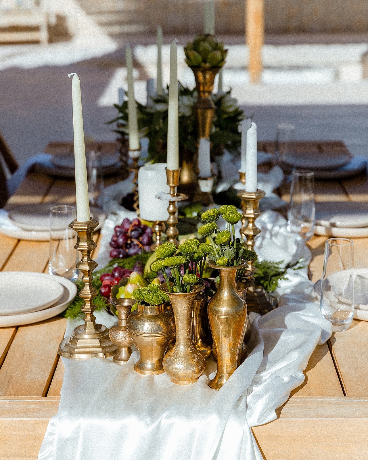 Vintage Brass Bud Vases
