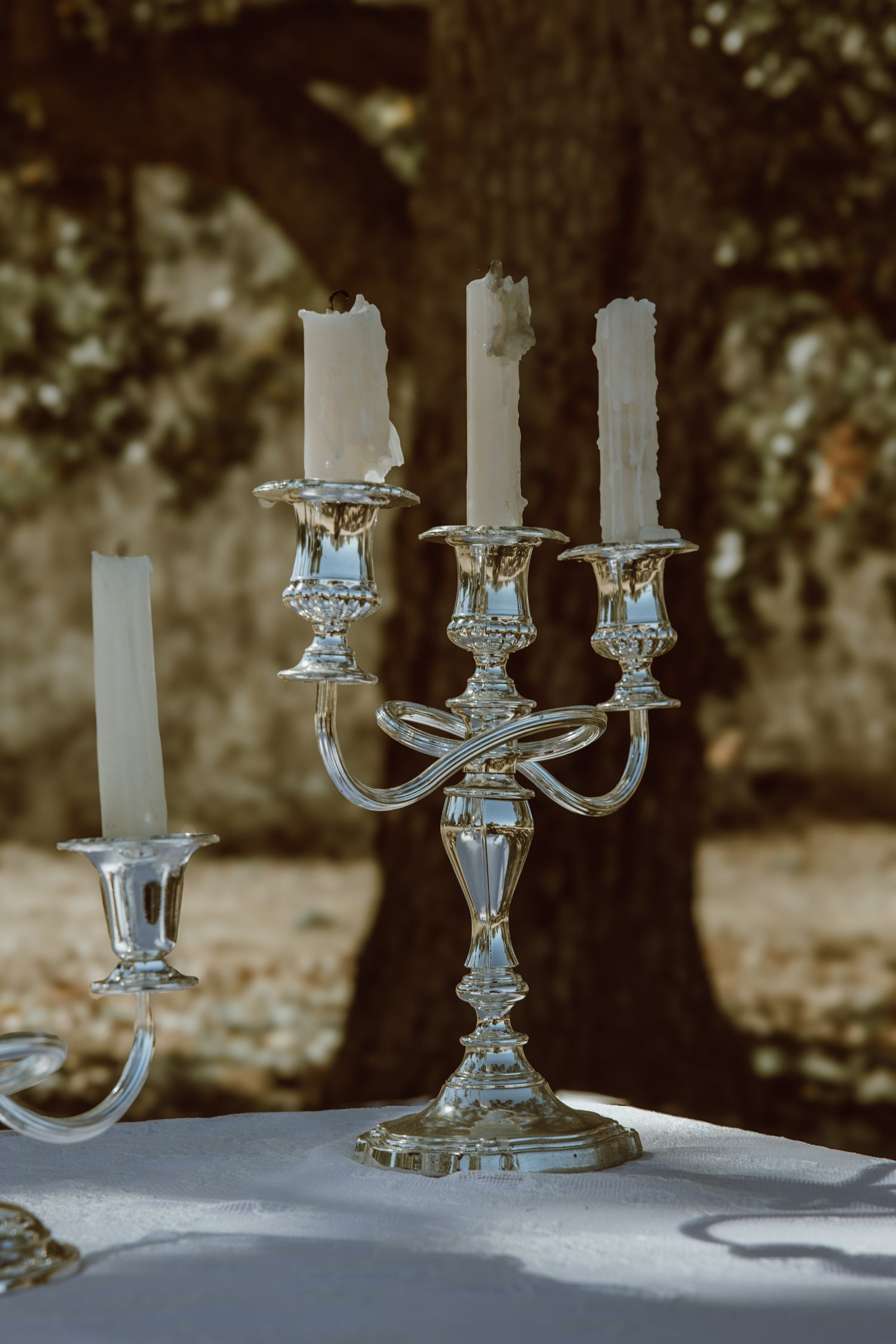Vintage Silver Candelabras