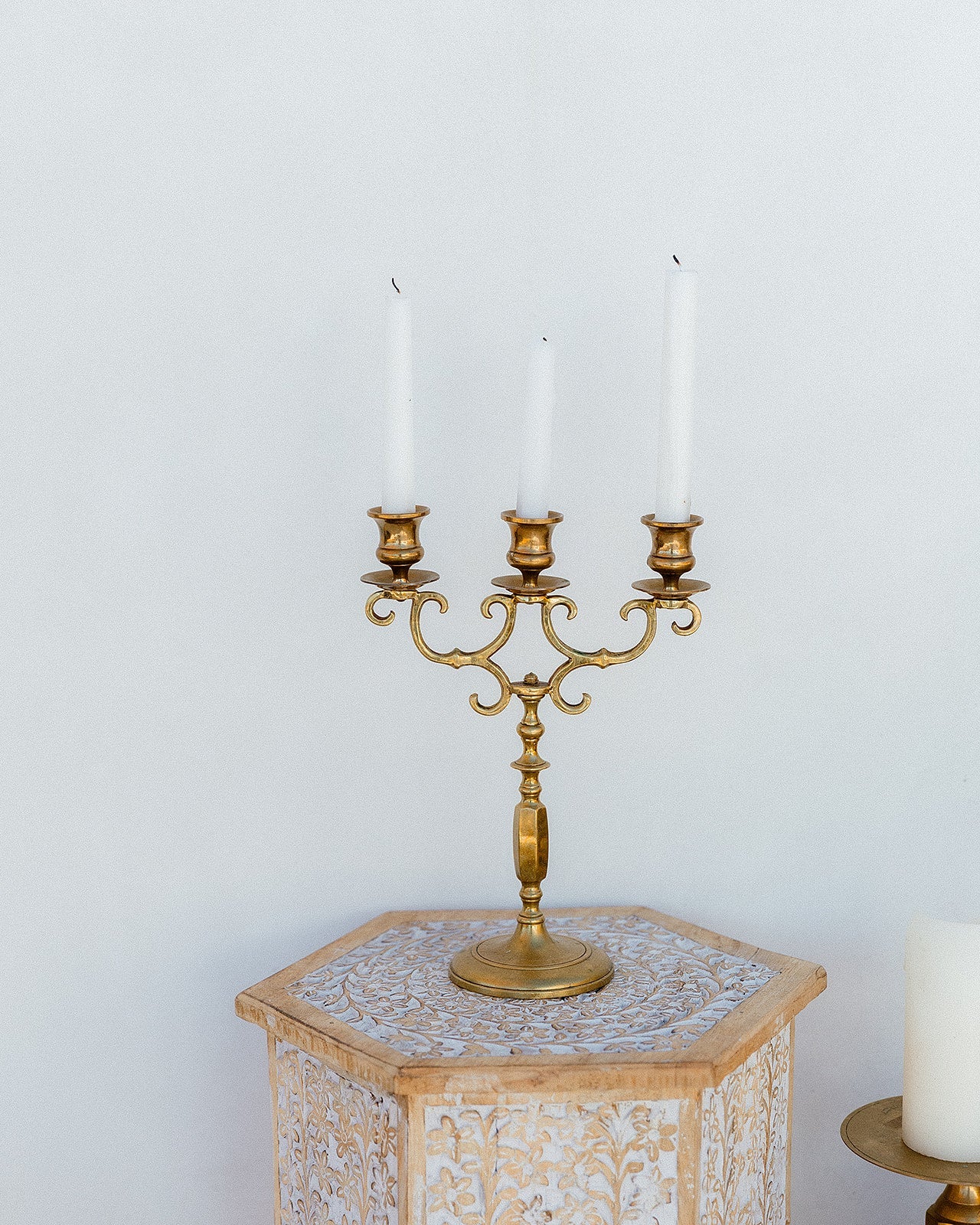 Vintage Brass Candelabras